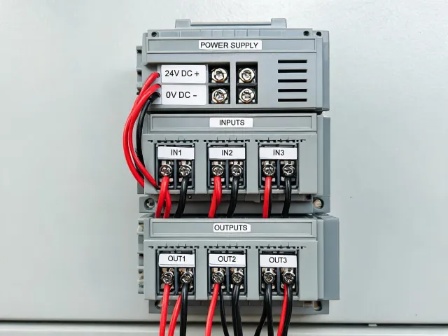 PLC I/O simulation rack