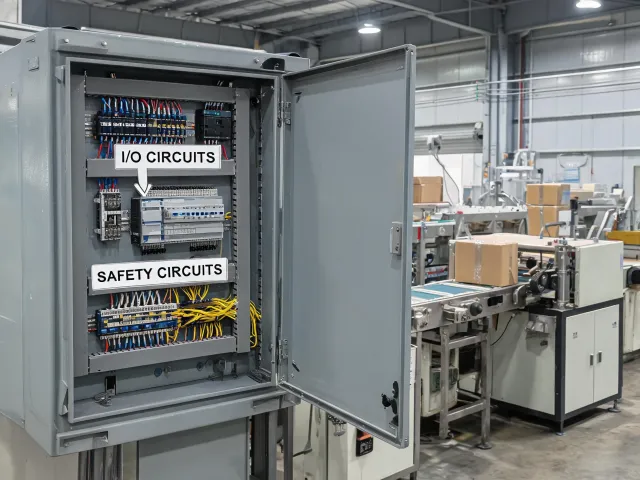 Packaging machine PLC panel