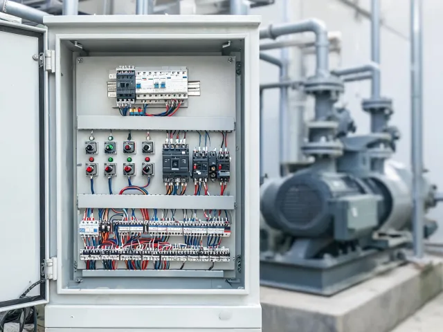Pump station automation cabinet