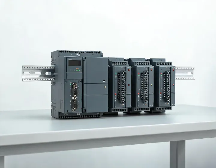 PLC modules arranged for selection